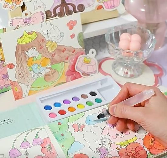 Cartoon Art Painting Set